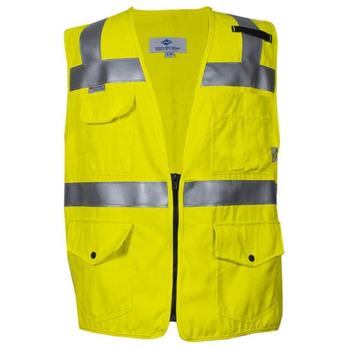 NSA FR Survey Vest Class 2 in fluorescent yellow